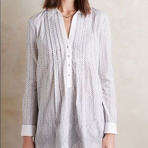Anthropologie Embroidered Blouse